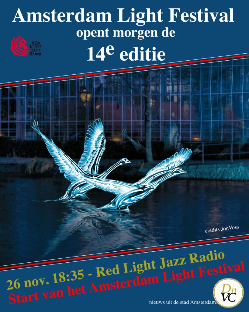 radioaankondiging Amsterdam Light Festival