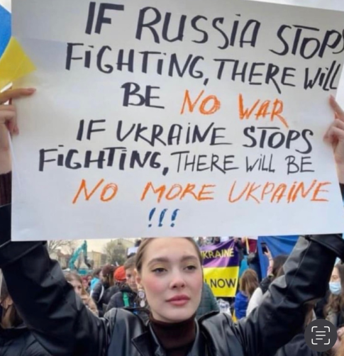If Russia stops fighting ther will be no war